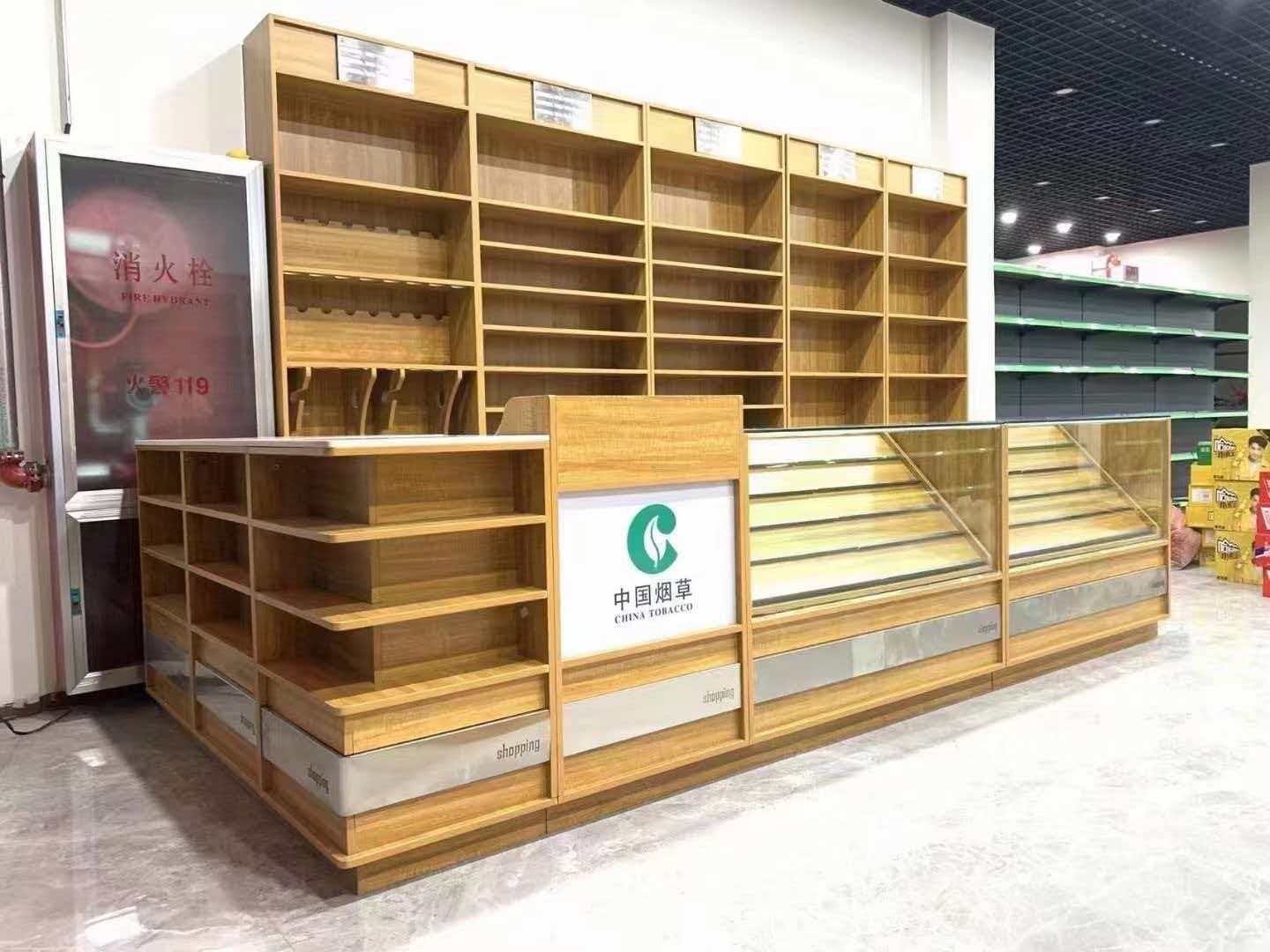 北林区烟酒柜超市货架 - 方案